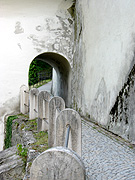 Europe, germany, bavaria, fussen, tunnel, tunnels, arch, arches, archway, archways, fence, fences.