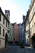 Europe, germany, bavaria, fussen, architecture, street, streets, shop, shops, shopping, window, windows.
