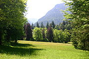 Europe, germany, bavaria, linderhof, linderhof castle, architecture, castle, castles, ludwig, king ludwig, tree, trees, mountain, mountains.
