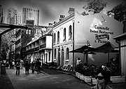 Australia, New South Wales, sydney, the rocks, architecture, argyle, argyle lane, restaurant, restaurants, café, cafes, umbrella, umbrellas, street, streets, CS34,