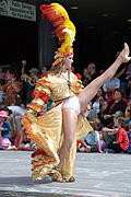 Australia, sa, south australia, adelaide, entertainment, festival, festivals, pageant, pageants, christmas, christmas scene, christmas scenes, people, rumba, dance, dances, dancing, dancer, dancers, woman, women, female, females, outdoors, feather, feathers.