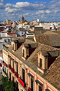 Spain, seville, spanish, roof, roofs, rooves, cloud, clouds, architecture, house, houses, housing, roof, roofs, rooves, FF25,