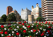 Europe, Spain, Spanish, Valencia, bridge, bridges, architecture, bridge of flowers, puente de las fores, fores, geranium, geraniums, pelargonium, pelargoniums, FF25,