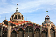 Europe, Spain, Spanish, Valencia, architecture, central market, market, markets, cupola, cupolas, dome, domes, arch, arches, archway, archways, FF25,