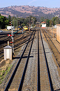 Australia, New South Wales, cootamundra, transport, transportation, vehicle, vehicles, train, trains, track, tracks, train track, train tracks, railway, railways, rail, station, stations, railway station, railway stations, CS34,