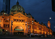 Australia, Vic, Victoria, Melbourne, Architecture, Flinders Station, Flinders Street, Flinders Street Station, Station, Stations, dome, domes, Railway, Railways, Railway Station, Railway Stations, transport, transportation, vehicle, vehicles, Train, Trains.