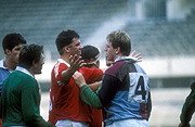 Australia, australian, people, man, men, male, males, Sport pictures, Sports, football, footballer, footballers, rugby, rugby game, rugby games, football game, football games, argument, arguments, anger, angry.
