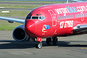 Australia, New South Wales, sydney, sydney airport, airport, airports, transport, transportation, vehicle, vehicles, plane, planes, aircraft, aircrafts, aeroplane, aeroplanes, virgin, virgin blue, sign, signs, advertise, advertises, advertising.