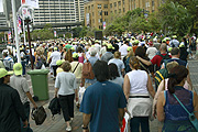 Australia, New South Wales, Architecture, Sydney, Sydney Harbour, Sydney Harbor, Sydney Harbour Bridge, anniversary, anniversaries, people, crowd, crowds.