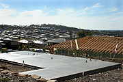 Australia, qld, queensland, gold coast, pacific pines, industry, construction, construction industry, building industry, construction site, constructions sites, building site, building sites, house, houses, roof, roofs, rooves, housing, concrete, cement, foundation, foundations.