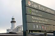 Architecture, Australia, New South Wales, sign, signs, Byron Bay, Cape Byron, Byron Bay lighthouse, Cape Byron Lighthouse, lighthouse, lighthouses, navigation, navigational aid, navigational aids, lightstation, lightstations.