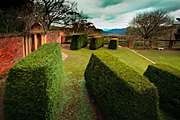 VIEW OF THE EVERGLADES GARDEN AT LEURA IN THE BLUE MOUNTAINS, NEW SOUTH WALES, AUSTRALIA