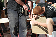 Australia, New South Wales, sydney, man, men, male, males, carpenter, carpenters, wood, boat, boats, boating, drill, drills, tool, tools.