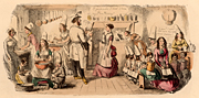 History, enlgish, england, education, school, schools, preparatory, Preparatory School for Young Ladies, cook, cooks, cooking, cookery, cartoon, cartoons, john leech, caricaturist, engraving, engravings,
