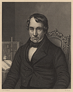 History, Thomas Thomson (1773-1852), Scottish chemist born at Crieff, Perthshire. Regius professor of chemistry at Glasgow university (1817). From James Sheridan Muspratt 'Chemistry' (London, c1860). Engraving. B