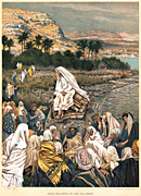 History, religion, christian, Christians, christ, Saviour, saviours, teacher, teachers, preacher, prearchers, preaching, charisma, Jesus, seashore, seashores, bible, bibles, testament, testaments, new testament, St Matthew, Tissot, J.J. Tissot, The Life of our Saviour Jesus Christ, oleograph, olegraphs,