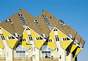 Netherlands, holland, rotterdam, house, houses, housing, architecture, cube, cubes, cube house, cube houses, window, windows, roof, roofs, rooves, AB67,
