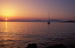Greece, Europe, Southern Aegean, Southern Aegean region, yacht, yachts, sunsets, sunrises and sunsets, mood, mood scene, mood scenes, sunset, boat, boats, boating, moored boat, moored boats, moored yacht, moored yachts, sun, the sun, water.