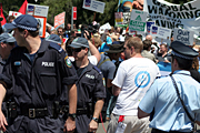 Australia, police, nsw, sydney, walk against warming, global warming, protest, protests, protesting, people, protester, protesters, sign, signs, vote, votes, voting, election, elections, crowd, crowds.