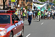 Australia, police, nsw, sydney, walk against warming, global warming, protest, protests, protesting, people, protester, protesters, sign, signs, vote, votes, voting, election, elections, crowd, crowds.