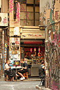 Australia, vic, victoria, melbourne, café, cafes, sign, signs, graffiti.