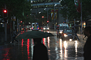 Australia, Atmosphere, Meteorology, Climate, Weather, storm, storms, thunder, thunder storm, thunder storms, nsw, new South Wales, sydney, traffic, car, cars, road, roads, sealed, sealed road, sealed roads, rain, rains, raining, people, pedestrian, pedestrians.