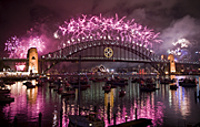 Australia, nsw, sydney, new South Wales, entertainment, new years eve, fireworks, architecture, bridge, bridges, harbour bridge, sydney harbour bridge, celebration, celebrations, colour.