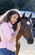 Animal, animals, horse, horses, people, child, children, puberty, child, children, girl, girls, teenager, teenagers, adolescent, adolescents, teenage girl, teenage girls, Australia, Sport pictures, Sports, balloon images, hot air balloons