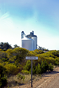 Australia, sa, south australia, silo, silos, grain, sign, signs, sacbh, bush, bushes, storage, agriculture, industry, road, roads, bush, bushes, cungena, dirt, dirt track, dirt tracks, unsealed, unsealed road, unsealed roads, sign, signs.