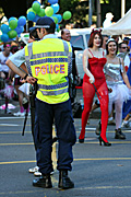 Australia, New South Wales, sydney, parade, parades, mardi gras, gay mardi gras, entertainment, festival, festivals, lesbian, lesbians, homosexual, balloon, balloons, homosexuals, gay, gays, gay and lesbian mardi gras, police, policeman, policemen.