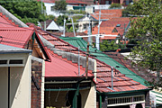 Australia, New South Wales, sydney, architecture, house, houses, housing, roof, roofs, rooves, power, electricity, power line, power lines.