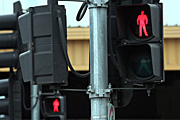 Australia, Victoria, Vic, Melbourne, sign, signs, transport, transportation, vehicle, vehicles, traffic light, traffic lights, traffic signal, traffic signals, red, signal, signals, light, lights, traffic, car, cars, traffic, sign, signs, pedestrian, pedestrians.