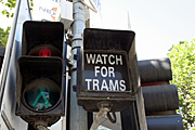 Australia, vic, victoria, melbourne, transport, transportation, vehicle, vehicles, sign, signs, tram, trams.
