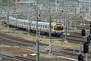 Australia, Victoria, Vic, Melbourne, Flinders Street, Flinders Street Station, Flinders Street Railway Station, Rail, train, trains, transport, transportation, vehicle, vehicles, railway station, railway stations, rail, station, stations.