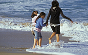 Australia, New South Wales, people, child, children, water, coast, coasts, coastal, beach, beaches, seashore, seashores, shoreline, shorelines, surf, wave, waves.