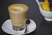 Agriculture, coffee, coffee bean, coffee beans, bean, beans, cup, cups, china, crockery, latte, café latte, biscuit, biscuits, food, cutlery, spoon, spoons, RM75,