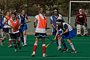 Australia, Sport pictures, Sports, hockey, hockey game, hockey games, girl, girls, female, females, teenager, teenagers, teenage girl, teenage girls, adolescent, adolescents, woman, women, outdoors, uniform, uniforms.