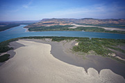 Australia, wa, western australia, aerial, aerials, river, rivers, mitchell, mitchell river, kimberley, kimberleys, the kimberleys, plateau, plateaus, mitchell plateau, sand, water.