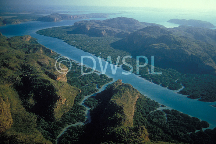 stock photo image: Australia, wa, western australia, aerial, aerials, river, rivers, prince regent, prince regent river, mangrove, mangroves, basin, basins, st george basin, saint george basin, saint george.