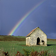 Australia, vic, victoria, portland, rainbow, rainbows, church, churches, religion, religious, religious building, religious buidlings, ruin, ruins.