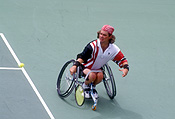 Australia, people, man, men, male, males, outdoors, disabled, disability, disabilities, disabled people, medical equipment, wheelchair, wheelchairs, athlete, athletes, disabled sports, race, races, racing, competition, competitions, compete, competing, paralympic, paralympics, paraplegic, paraplegics, handicapped, handicapped people.
