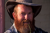 Man, men, male, males, occupation, occupations, farmer, farmers, beard, beards, hat, hats, australia, akubra, akubra hat, akubra hats, portrait, portraits, people.