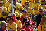 Australia, New South Wales, sydney, rally, rallies, protest, protests, signs, sign, electricity, darling harbour, protester, protesters, demonstration, demonstrations, crowd, crowds, people.