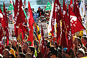 Australia, New South Wales, sydney, rally, rallies, protest, protests, signs, sign, electricity, darling harbour, protester, protesters, demonstration, demonstrations, crowd, crowds, people.