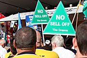 Australia, New South Wales, sydney, rally, rallies, protest, protests, signs, sign, electricity, darling harbour, protester, protesters, demonstration, demonstrations, crowd, crowds, people.