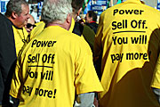 Australia, New South Wales, sydney, rally, rallies, protest, protests, signs, sign, electricity, darling harbour, protester, protesters, demonstration, demonstrations, crowd, crowds, people.