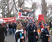 Demonstration, demonstrations, racial, racism, walk, walks, walking, walk for racial harmony, harmony, australia, vic, victoria, melbourne, crowd, crowds.