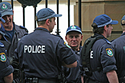 Australia, New South Wales, police, police force, emergency service, emergency services, emergency service, emergency services, law, law enforcer, law enforcement, law and order, sydney, people, apec, fence, fences, sign, signs, apec demonstration, demonstrator, demonstrators, demonstration, demonstrations, protest, protests, asia pacific economic cooperation.