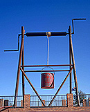 Australia, south australia, SA, coober pedy, bucket, buckets, big thing, big things, opal mining, opal mine, opal mines, opal, opals, big thing, rope, ropes, big bucket.