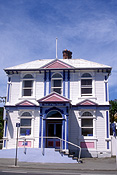 Pacific islands, new zealand, nz, akaroa, banks, banks peninsula, architecture, bank, banks, banking.